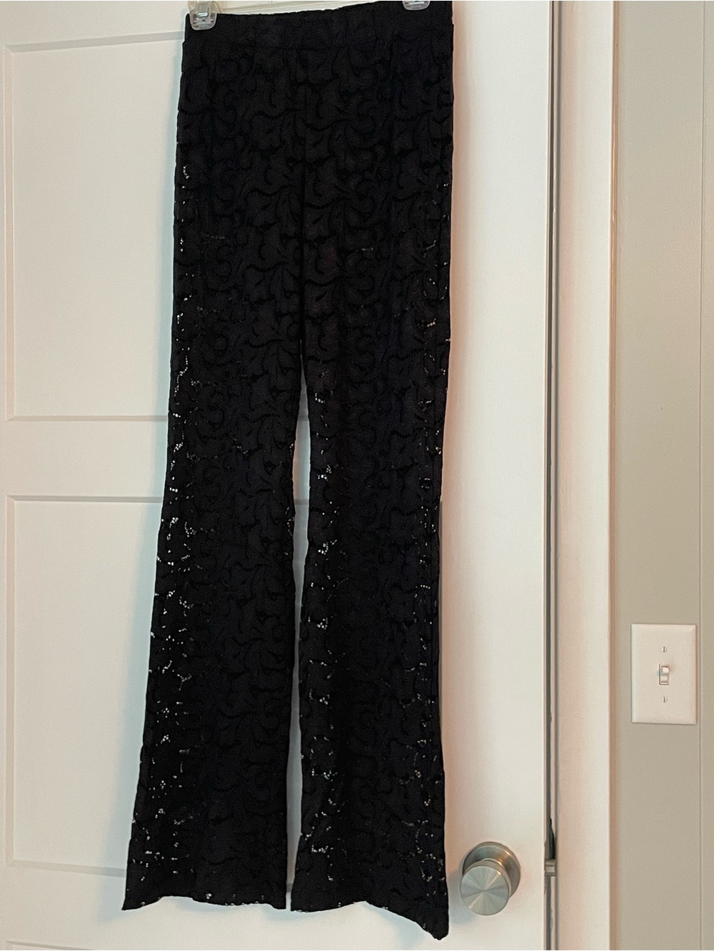 Calzedonia Flared Lace Pant, Black S - Picture 4 of 7